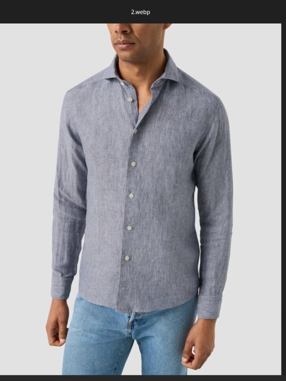 Banana Republic Men's Solid Twill Linen Shirt Size Medium